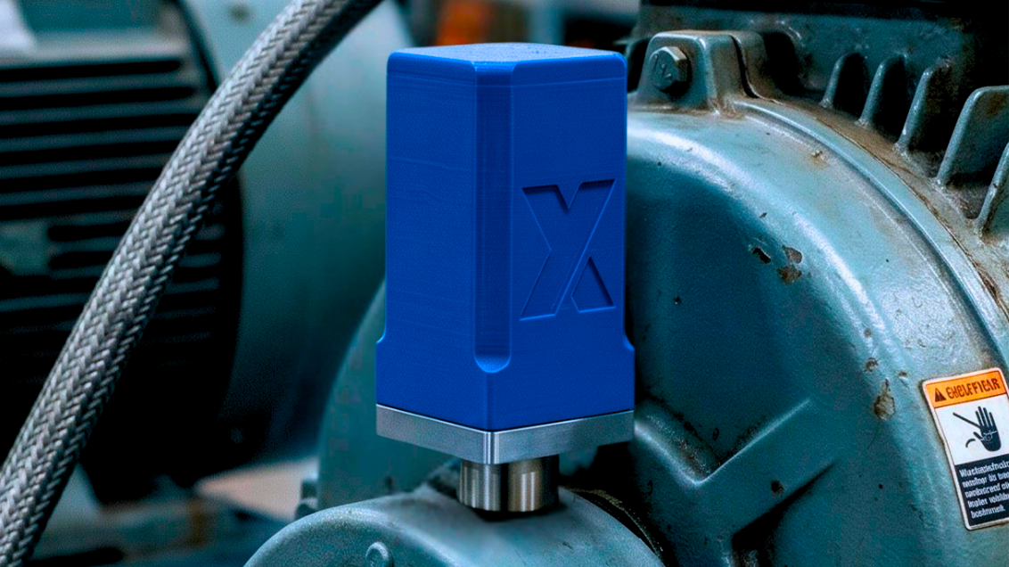 X Vib Monitor em operação na indústria